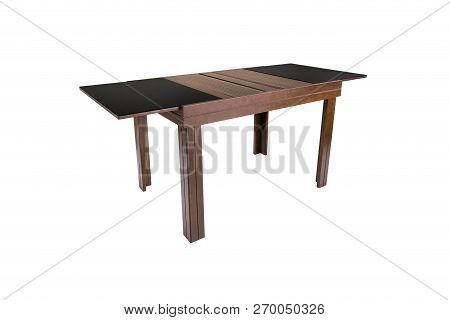 Beaultiful Table Wood Isolated On White Background.
