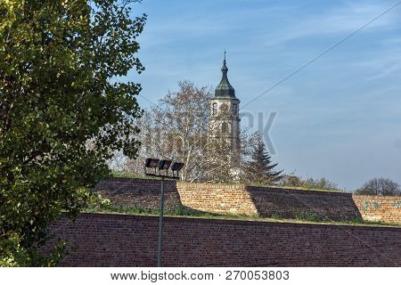 Belgrade, Serbia - November 10, 2018: Clock Tower (sahat Tower) At Belgrade Fortress And Kalemegdan 