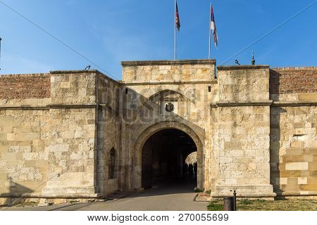 Belgrade, Serbia - November 10, 2018: Stambol Gate At Belgrade Fortress And Kalemegdan Park In The C