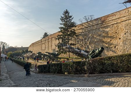 Belgrade, Serbia - November 10, 2018: Military Museum At Belgrade Fortress And Kalemegdan Park In Th