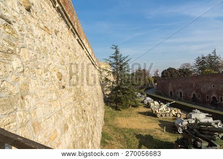 Belgrade, Serbia - November 10, 2018: Military Museum At Belgrade Fortress And Kalemegdan Park In Th
