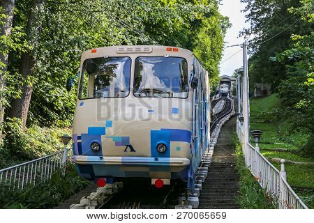 Kiev Funicular In Ukrain