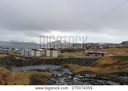 Small Town Of Olafsvik With Its Typical Local Houses