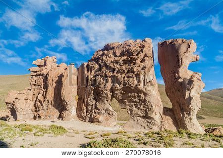 Rock Formation Called Italia Perdida In Bolivia