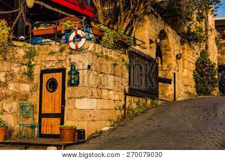 old street  of Byblos Jbeil in Lebanon Middle east