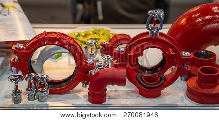 Fire Fighting Pipe Groove Fitting And Spray Nozzle