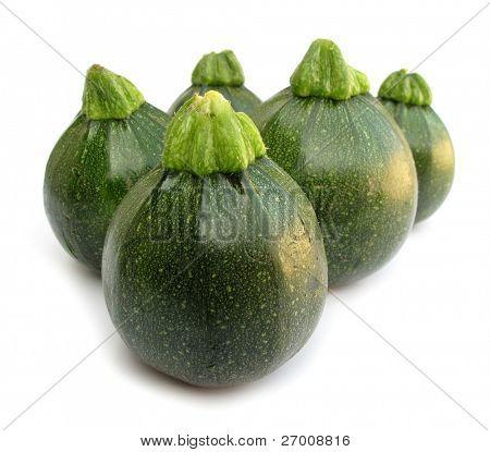 Marrows ผักซูกินีสีเขียว