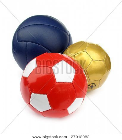 Trois boules de cuir