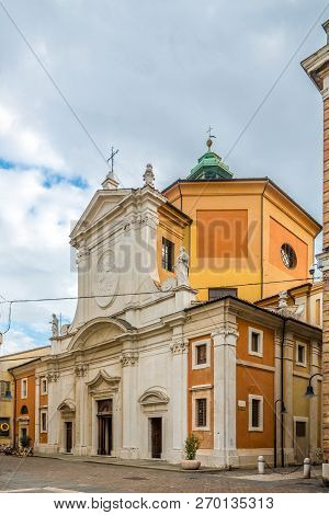 View At The Church Of Santa Maria Del Suffragio In Ravenna, Italy
