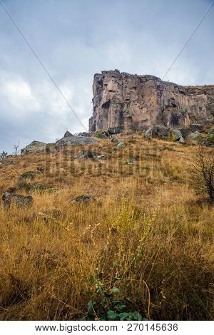 Ihlara Valley In Cappadocia. Ihlara Valley, Peristrema Monastery Or Ihlara Gorge Is The Most Famous 