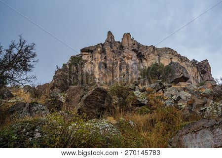 Ihlara Valley In Cappadocia. Ihlara Valley, Peristrema Monastery Or Ihlara Gorge Is The Most Famous 