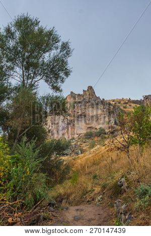 Ihlara Valley In Cappadocia. Ihlara Valley, Peristrema Monastery Or Ihlara Gorge Is The Most Famous 