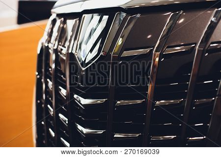 Ufa, Russia, Toyota Shop, 5 November, 2018: Toyota Alphard Car Is Displaying At Toyota.