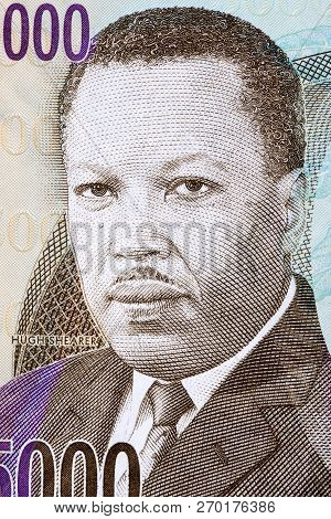 Hugh Shearer Portrait From Jamaican Money - Dolars