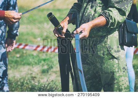 Cavalry Sword In The Hands Of A Soldier