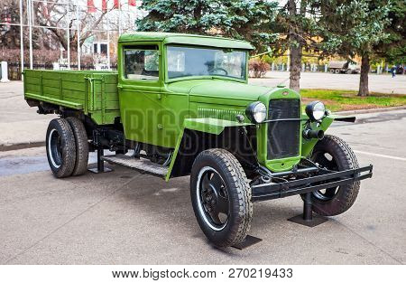 Samara, Russia - November 03, 2011: Soviet Retro Truck 