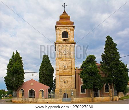 The Church In The Village Of Peroj In Istria, Croatia
