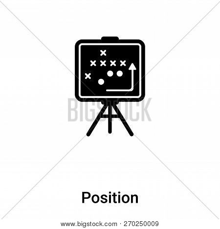 Position Icon Vector Isolated On White Background, Logo Concept