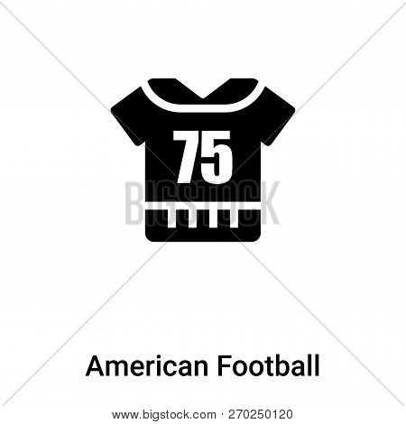 American Football Jersey Icon Vector Isolated On White Backgroun