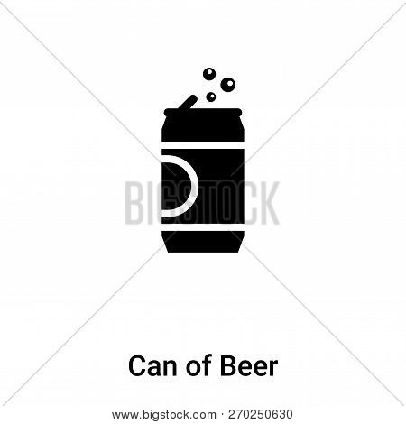 Can Of Beer Icon Vector Isolated On White Background, Logo Conce