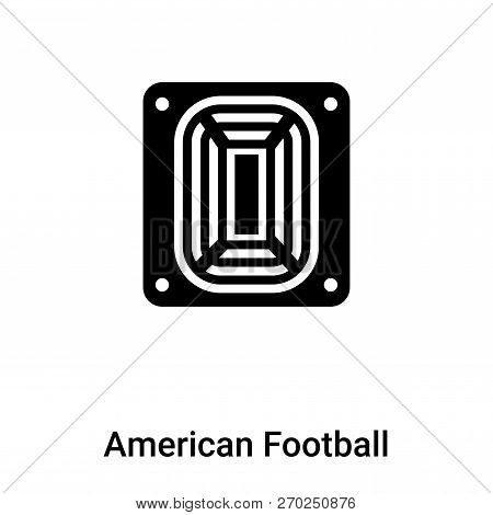 American Football Stadium Icon Vector Isolated On White Backgrou
