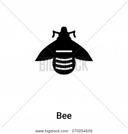 Bee Icon Vector Isolated On White Background, Logo Concept Of Be