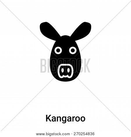 Kangaroo Icon Vector Isolated On White Background, Logo Concept