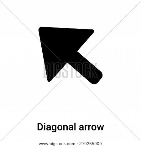 Diagonal Arrow Icon Vector Isolated On White Background, Logo Co