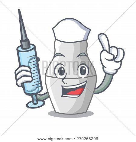 Nurse Unpainted Nested Russian Dolls On Cartoon
