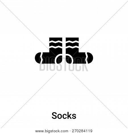 Socks Icon Vector Isolated On White Background, Logo Concept Of