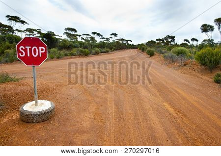 Off Road Track In The Australian Outback