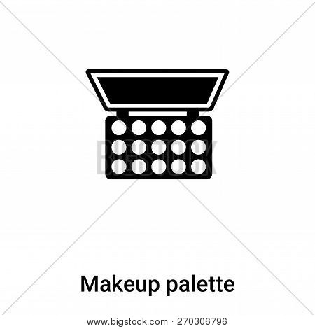 Makeup Palette Icon Vector Isolated On White Background, Logo Co
