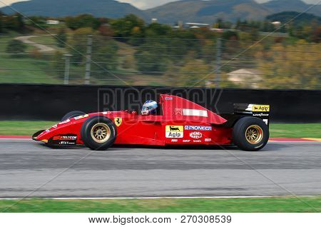 Mugello, It, November, 2007: Unknown Run With Historic Ferrari F1 412 T2 Ex Gherard Berger During Fi