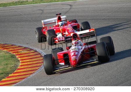 Mugello, It, November, 2007: Unknown Run With Historic Ferrari F1 F93a Ex Jean Alesi During Finali M