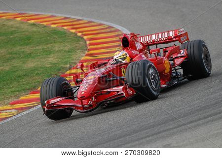 Mugello, It, November, 2007: Official Drivers Felipe Massa, Kimi Raikkonen, Luca Badoer And Marc Gen