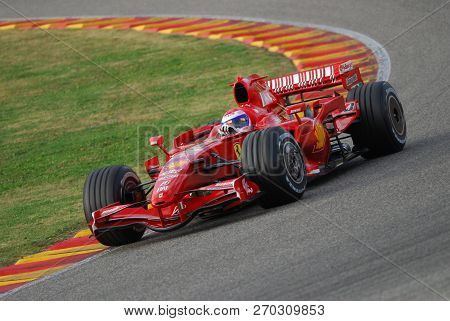 Mugello, It, November, 2007: Official Drivers Felipe Massa, Kimi Raikkonen, Luca Badoer And Marc Gen