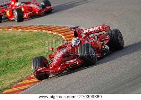 Mugello, It, November, 2007: Official Drivers Felipe Massa, Kimi Raikkonen, Luca Badoer And Marc Gen