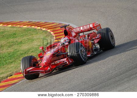 Mugello, It, November, 2007: Official Drivers Felipe Massa, Kimi Raikkonen, Luca Badoer And Marc Gen