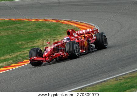Mugello, It, November, 2007: Official Drivers Felipe Massa, Kimi Raikkonen, Luca Badoer And Marc Gen