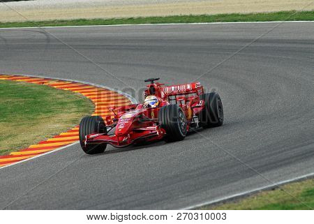 Mugello, It, November, 2007: Official Drivers Felipe Massa, Kimi Raikkonen, Luca Badoer And Marc Gen