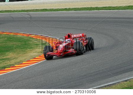 Mugello, It, November, 2007: Official Drivers Felipe Massa, Kimi Raikkonen, Luca Badoer And Marc Gen