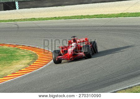 Mugello, It, November, 2007: Official Drivers Felipe Massa, Kimi Raikkonen, Luca Badoer And Marc Gen