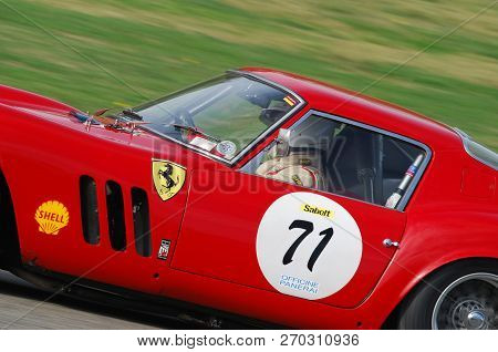 Mugello, It, November, 2007: Unknown Run With Old 1962  Ferrari 250 Gto At Mugello Circuit In Italy 