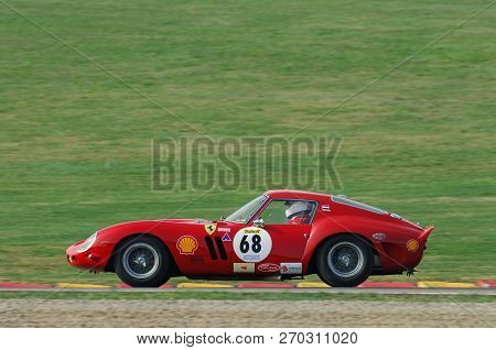 Mugello, It, November, 2007: Unknown Run With Old 1962  Ferrari 250 Gto At Mugello Circuit In Italy 