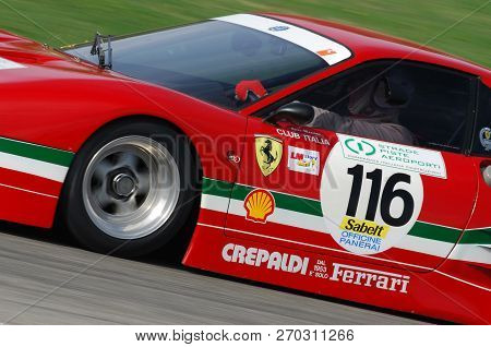 Mugello, It, November, 2007: Unknown Run With Old Ferrari Bb 512 At Mugello Circuit In Italy During 