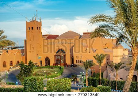 Marsa Alam, Red Sea, Egypt - Nov 1, 2018: Club Calimera Akassia Swiss Resort, Hotel On The Red Sea C