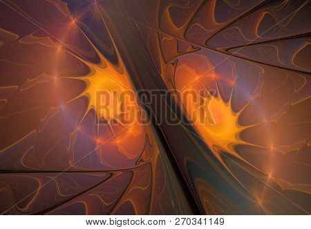 Yin Yan. Computer Generated Inimitable Unique Sacred Fractal Image