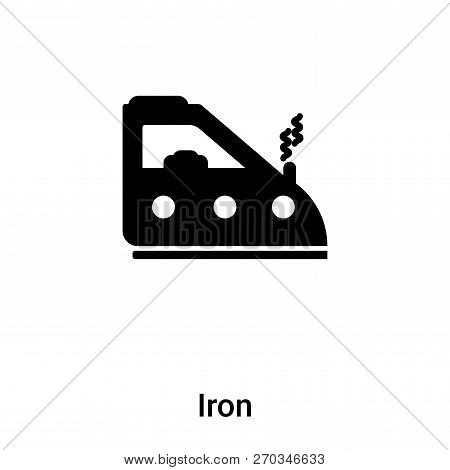 Iron Icon Vector Isolated On White Background, Logo Concept Of I