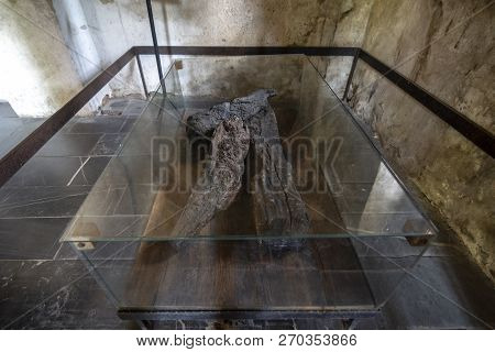Batak. Bulgaria, August 21, 2018 :interior Of The Saint Nedelya Church In Batak , With The Bones Of 