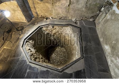 Batak. Bulgaria, August 21, 2018 :interior Of The Saint Nedelya Church In Batak , With The Bones Of 